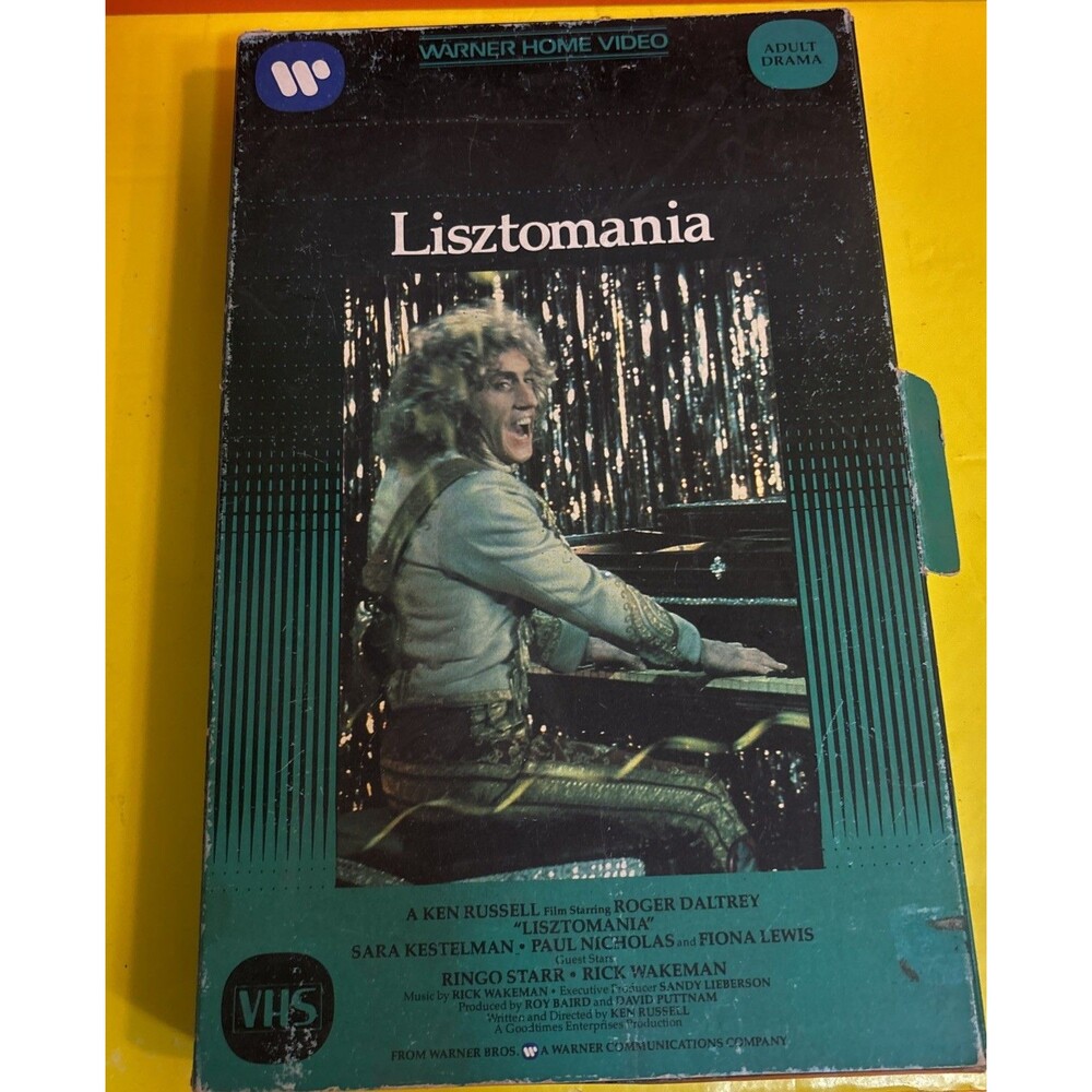 1975 1981 Lisztomania Big Box VHS Roger Daltrey Ringo Starr Ken Russell Cult